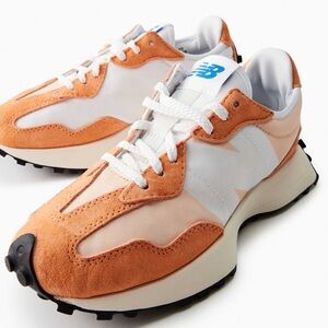 Women’s New Balance 327. Color: Super Melon. Size: 8
